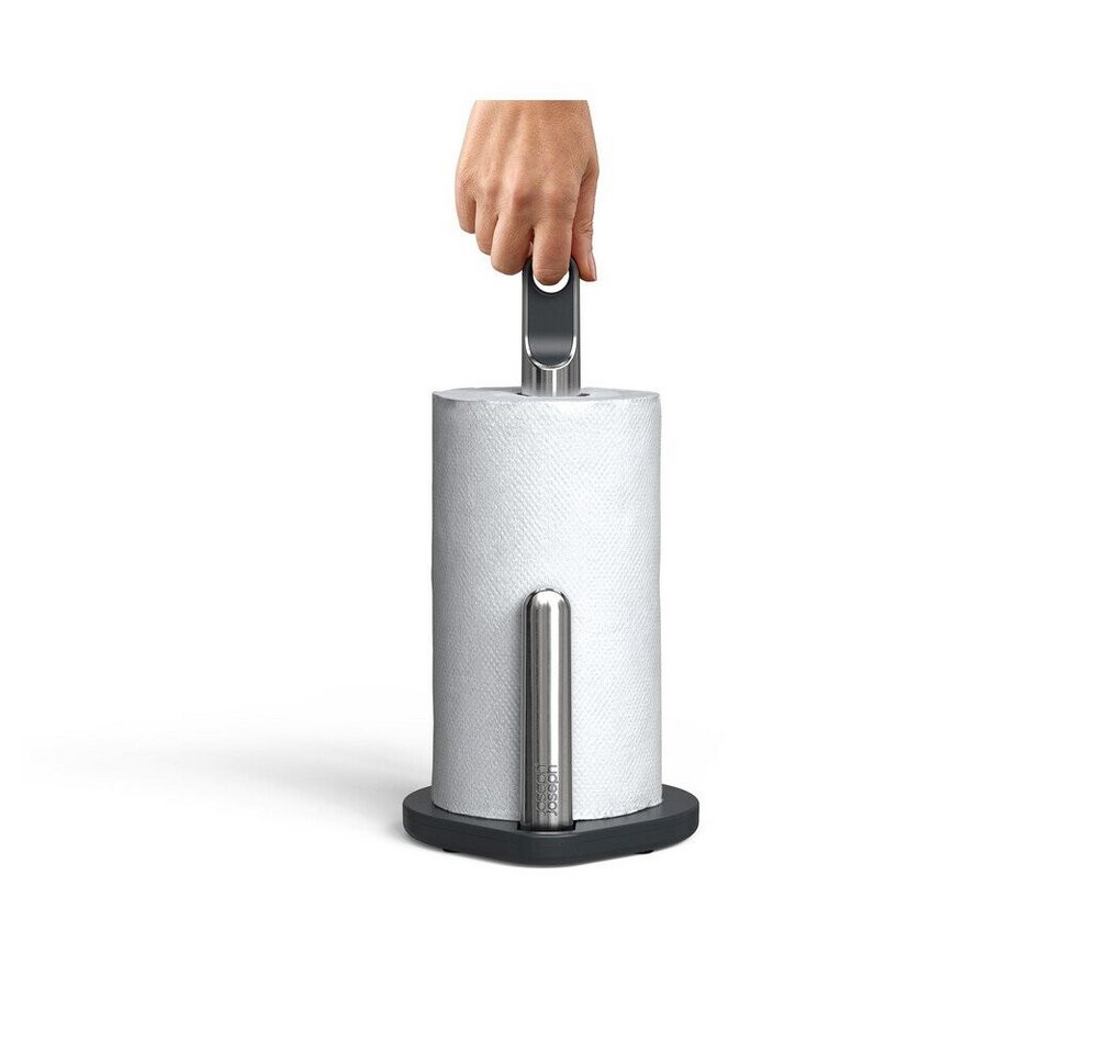 Joseph Joseph Küchenrollenhalter Küchenrollenständer Hold 33 cm grau, (1-St), Küchenrollenständer Hold, Stahl, grau – Bild 3 von 5