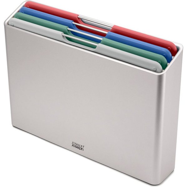 Joseph Joseph Schneidebrett Folio™, Edelstahl, Kunststoff, (Set, 5-St), doppelseitig, rutschfest