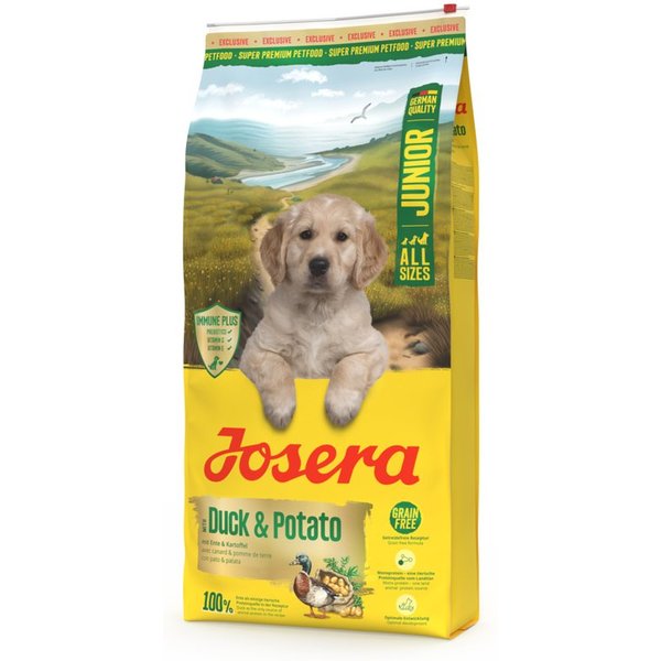 Josera Ente & Kartoffel Junior, Trockenfutter für: Hunde, Junior All Size, für wachsende Hunde aller Größen