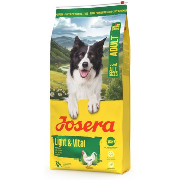Josera Light & Vital, Trockenfutter für: Hunde, Adult All Size, für ausgewachsene Hunde aller Größen