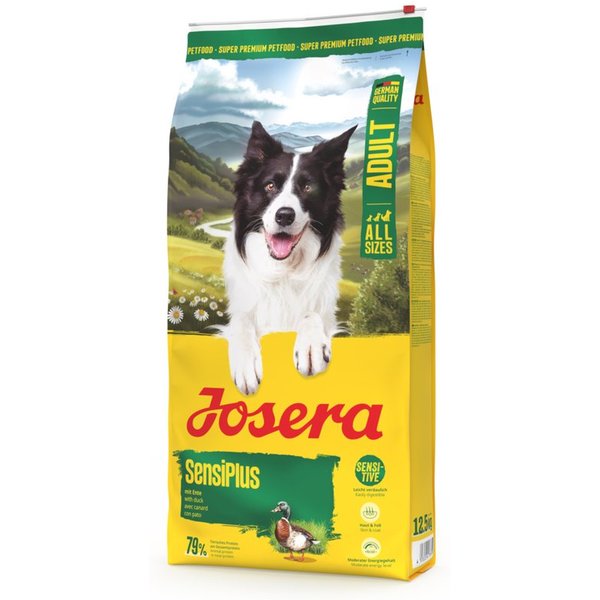 Josera SensiPlus 12,5kg, Trockenfutter für: Hunde, Adult All Size, für ausgewachsene Hunde aller Größen