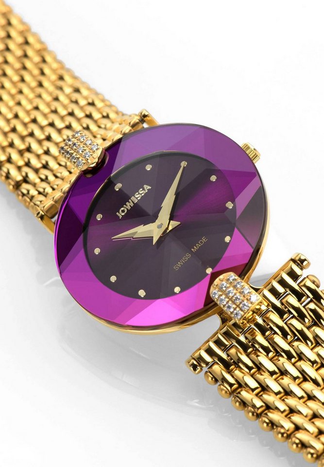 JOWISSA Schweizer Uhr Facett Strass – Bild 2 von 3