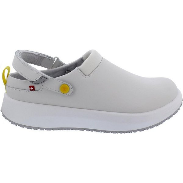 Joya Joya Ace ESD W White, Damenclog, Glattleder / Textil, Senso-Sohle JY02 Clog