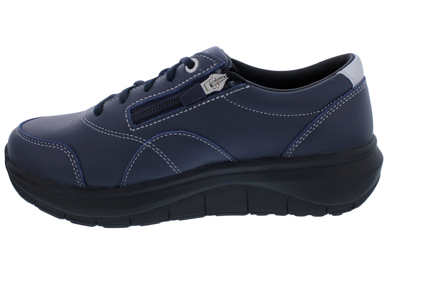 Joya Joya Venice Zip Dark Blue, Glattleder, Reißverschluss, Wave-Sohle, Kat Schnürschuh – Bild 5 von 5