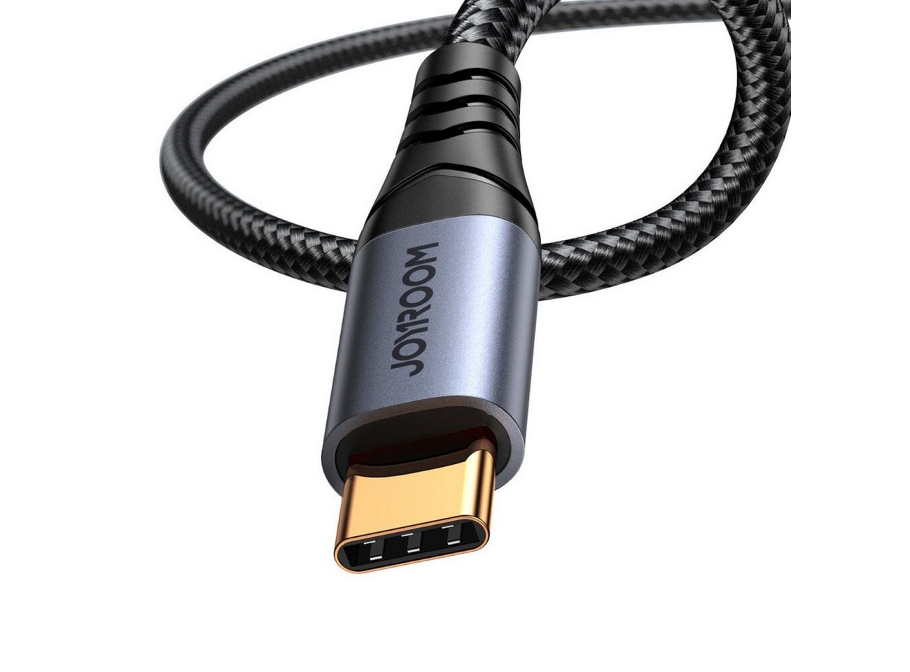JOYROOM Audiokabel AUX 3,5 mm Miniklinke – USB-C für Telefon 1,2 m schwarz Audio- & Video-Kabel – Bild 3 von 5