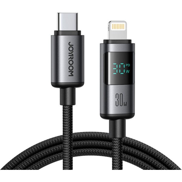 JOYROOM Pro Prism USB-Kabel, (120 cm), 30W USB-C auf Lightning Kabel mit LED-Anzeige 1,2m