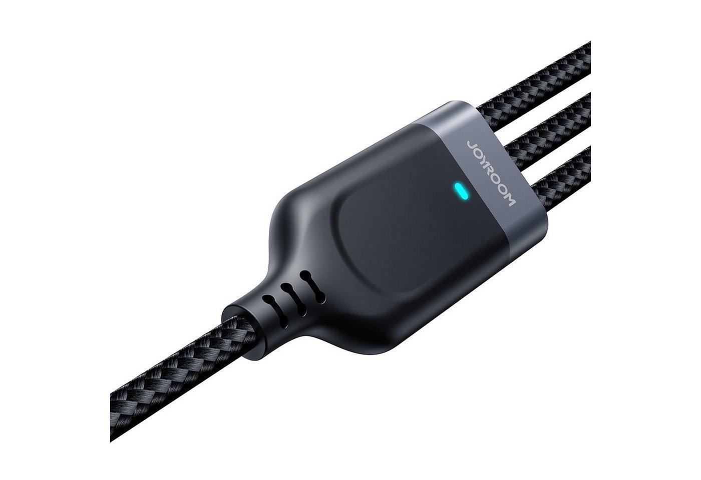 JOYROOM S-1T3018A18 Smartphone-Kabel, USB-C, micro-USB, Lightning, USB Typ A (30 cm), 3in1 USB Multi Handy Schnell Ladekabel micro USB Type C Kabel Typ C – Bild 2 von 5