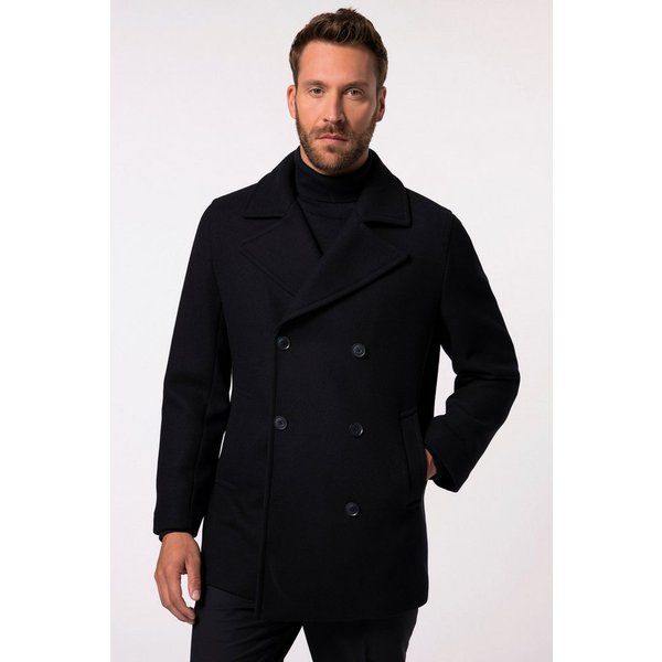 JP1880 Funktionsjacke Caban Woll-Mix doppelreihig