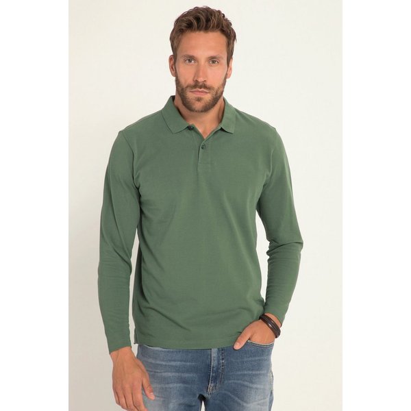 JP1880 Poloshirt Poloshirt Basic Langarm Piqué
