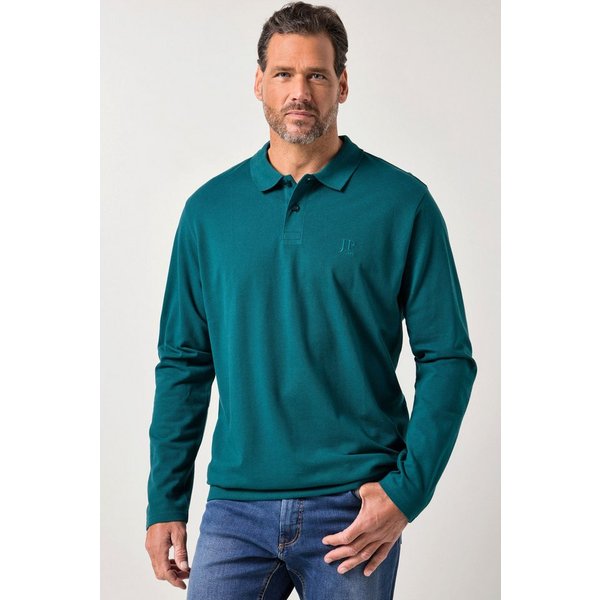 JP1880 Poloshirt Poloshirt Bauchfit Basic Langarm Piqué