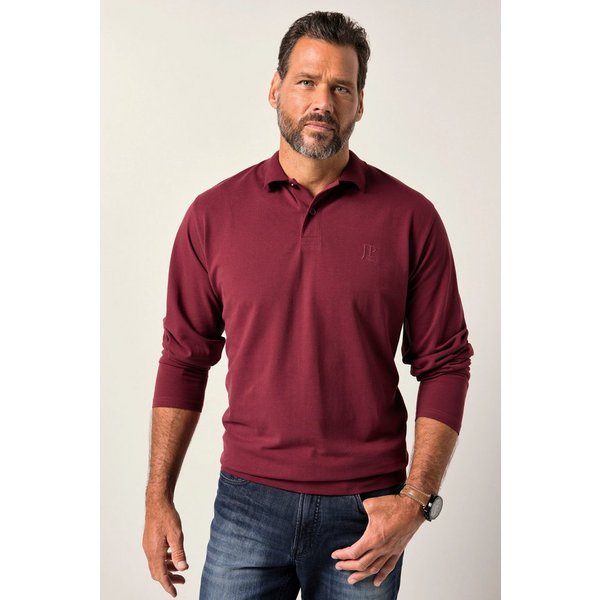 JP1880 Poloshirt Poloshirt Bauchfit Basic Langarm Piqué