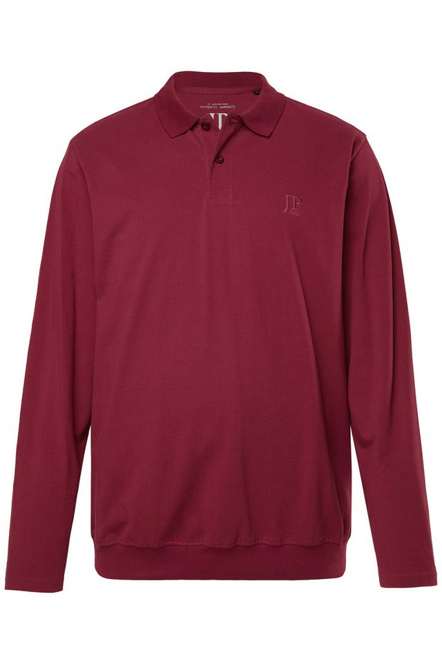 JP1880 Poloshirt Poloshirt Bauchfit Basic Langarm Piqué – Bild 2 von 3