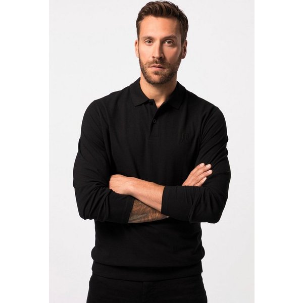 JP1880 Poloshirt Poloshirt Bauchfit Basic Langarm Piqué