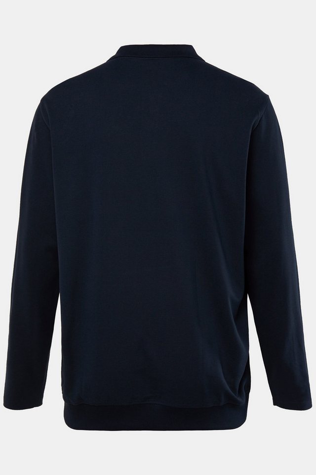 JP1880 Poloshirt Poloshirt Bauchfit Basic Langarm Piqué – Bild 3 von 3