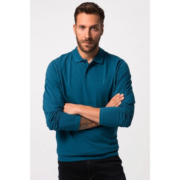 JP1880 Poloshirt Poloshirt Bauchfit Basic Langarm Piqué