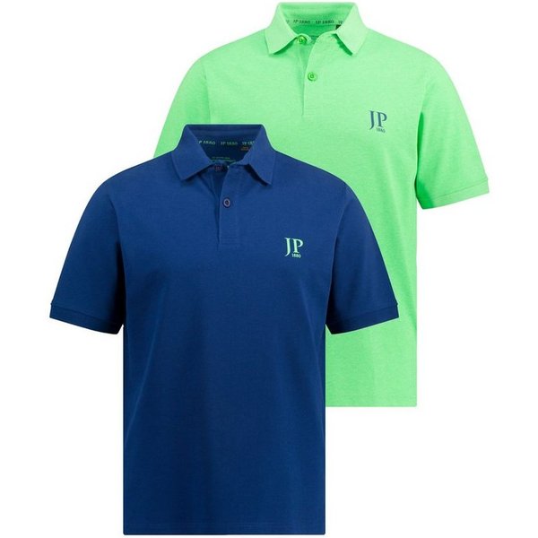 JP1880 Poloshirt Poloshirts Basic 2er-Pack Piqué gekämmte Baumwolle (2-tlg) Bestseller
