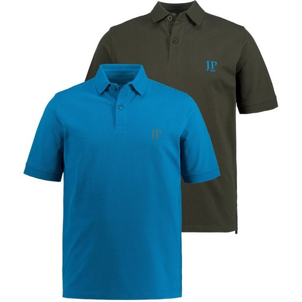 JP1880 Poloshirt Poloshirts Basic 2er-Pack Piqué gekämmte Baumwolle (2-tlg) Bestseller