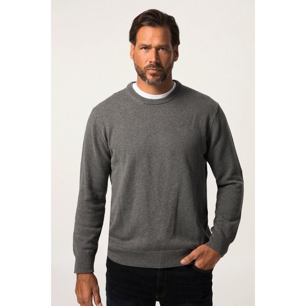 JP1880 Rundhalspullover Pullover Rundhals Baumwolle