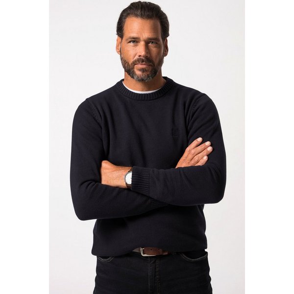 JP1880 Rundhalspullover Pullover Rundhals Baumwolle