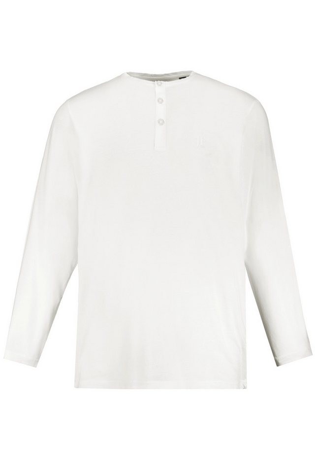 JP1880 T-Shirt Henley Basic Shirt Langarm Knopfleiste – Bild 3 von 4