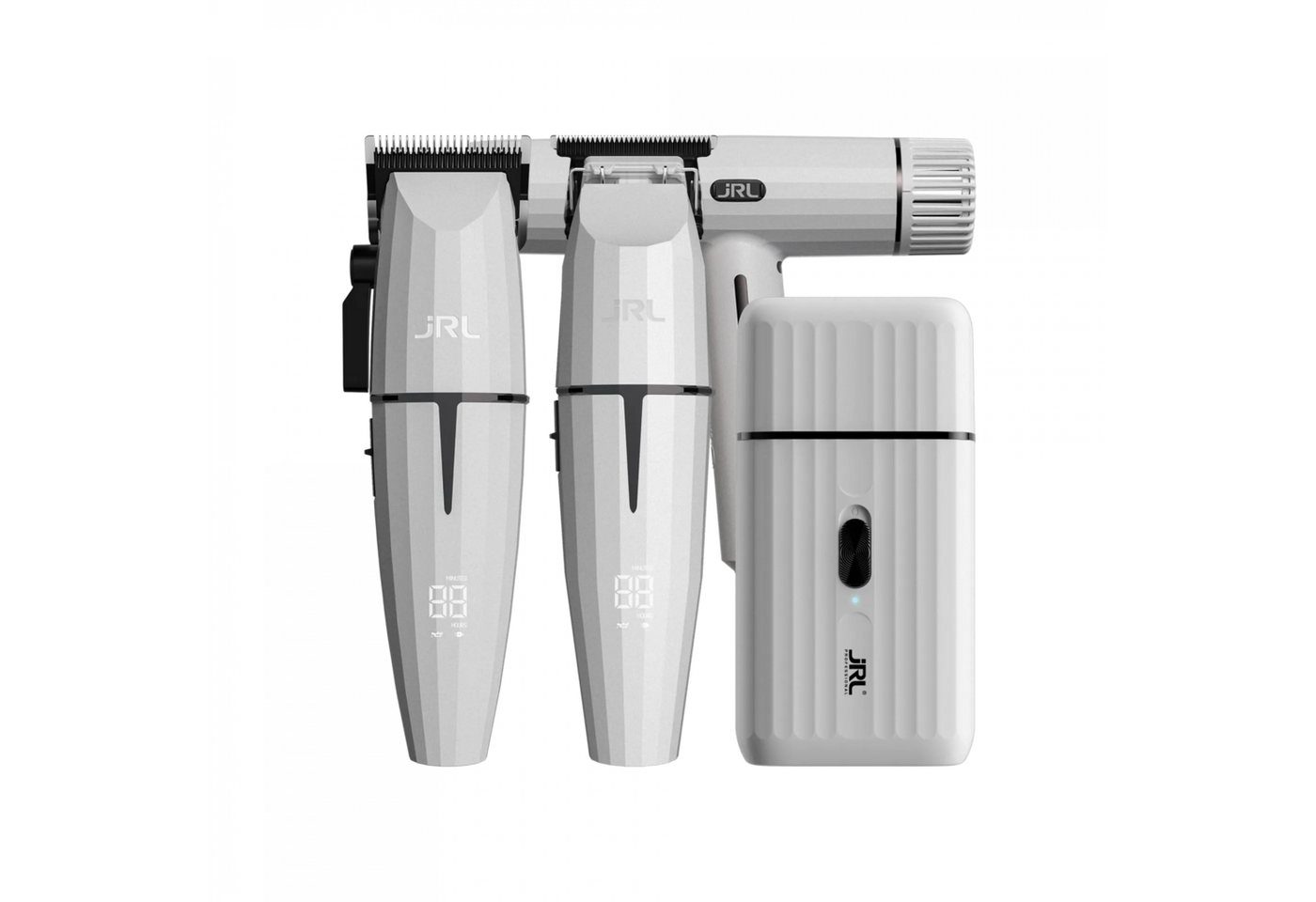 JRL Haarschneider Friseursets, Komplettset bestehend aus Clipper, Trimmer usw., Profi Barber Komplettset, kabellos & leistungsstark – Bild 2 von 5