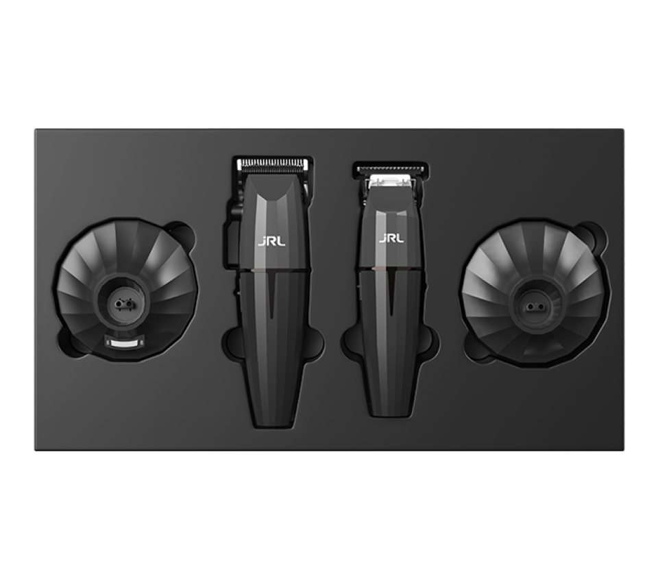 JRL Haarschneider Onyx Collection Combo Kit, Onyx Clipper & Trimmer inkl. Zubehör und 2 Ladestationen., Clipper & Trimmer Set, bis 5 Std. Laufzeit – Bild 3 von 5