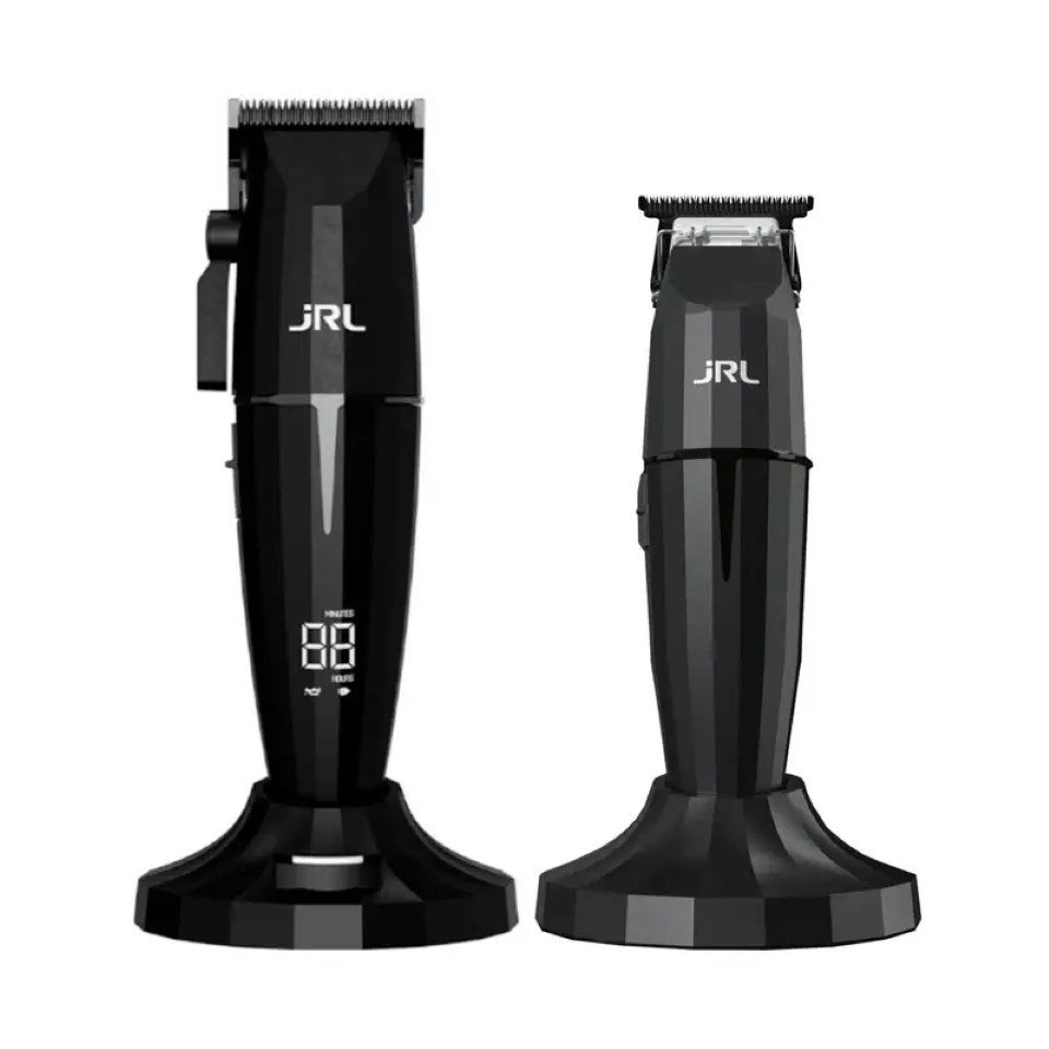 JRL Haarschneider Onyx Collection Combo Kit, Onyx Clipper & Trimmer inkl. Zubehör und 2 Ladestationen., Clipper & Trimmer Set, bis 5 Std. Laufzeit – Bild 4 von 5