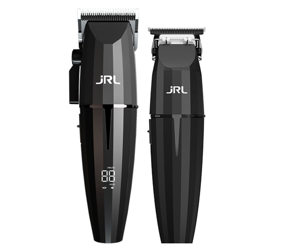 JRL Haarschneider Onyx Collection Combo Kit, Onyx Clipper & Trimmer inkl. Zubehör und 2 Ladestationen., Clipper & Trimmer Set, bis 5 Std. Laufzeit – Bild 5 von 5