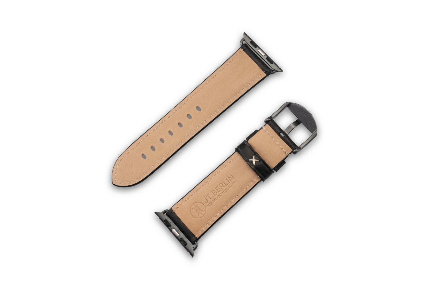 JT Berlin Smartwatch-Armband Charlie, [Apple Watch Leder-Armband, Handgefertigt in Deutschland] – Bild 3 von 4