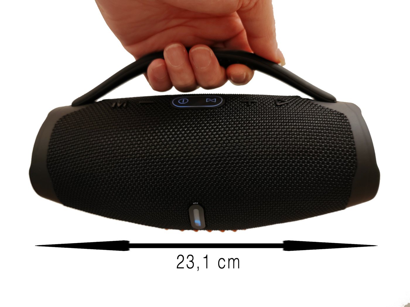 JTC-24 Mini Bluetooth LED BoomBox10 mit LED Farblichtern Bluetooth-Lautsprecher (Bluetooth, 10 W, 10 W Stereo Sound, Bluetooth, USB, AUX, microSD Kartenslot, TW – Bild 3 von 5
