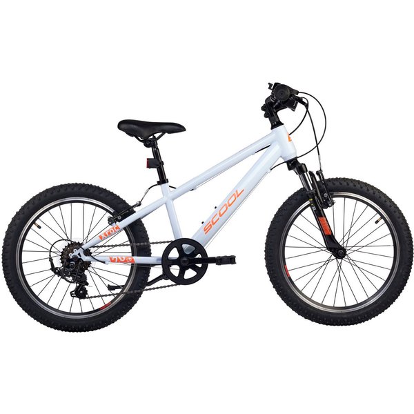 S’COOL Jugendfahrrad S'COOL Xroc 20-K6 Sky Grey/Neon Orange, 6 Gang Shimano, Kettenschaltung