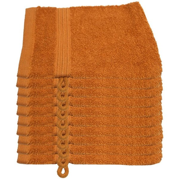 Julie Julsen Waschhandschuh 10-Waschhandschuh-Karotte-Waschhandschuh 15 x 21 cm, (10-St)