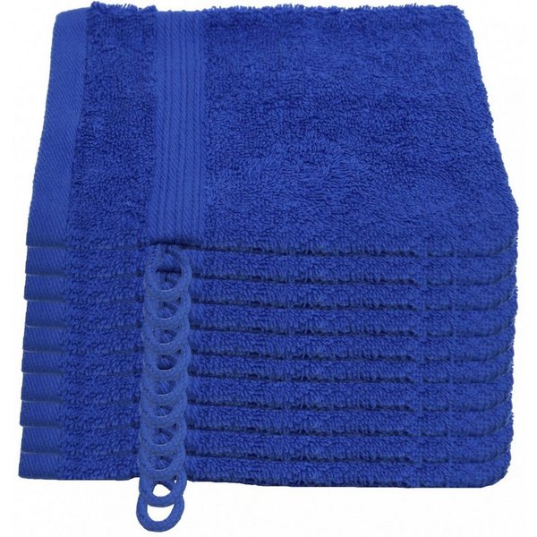 Julie Julsen Waschhandschuh 10-Waschhandschuh-Royalblau-Waschhandschuh 15 x 21 cm, (10-St)