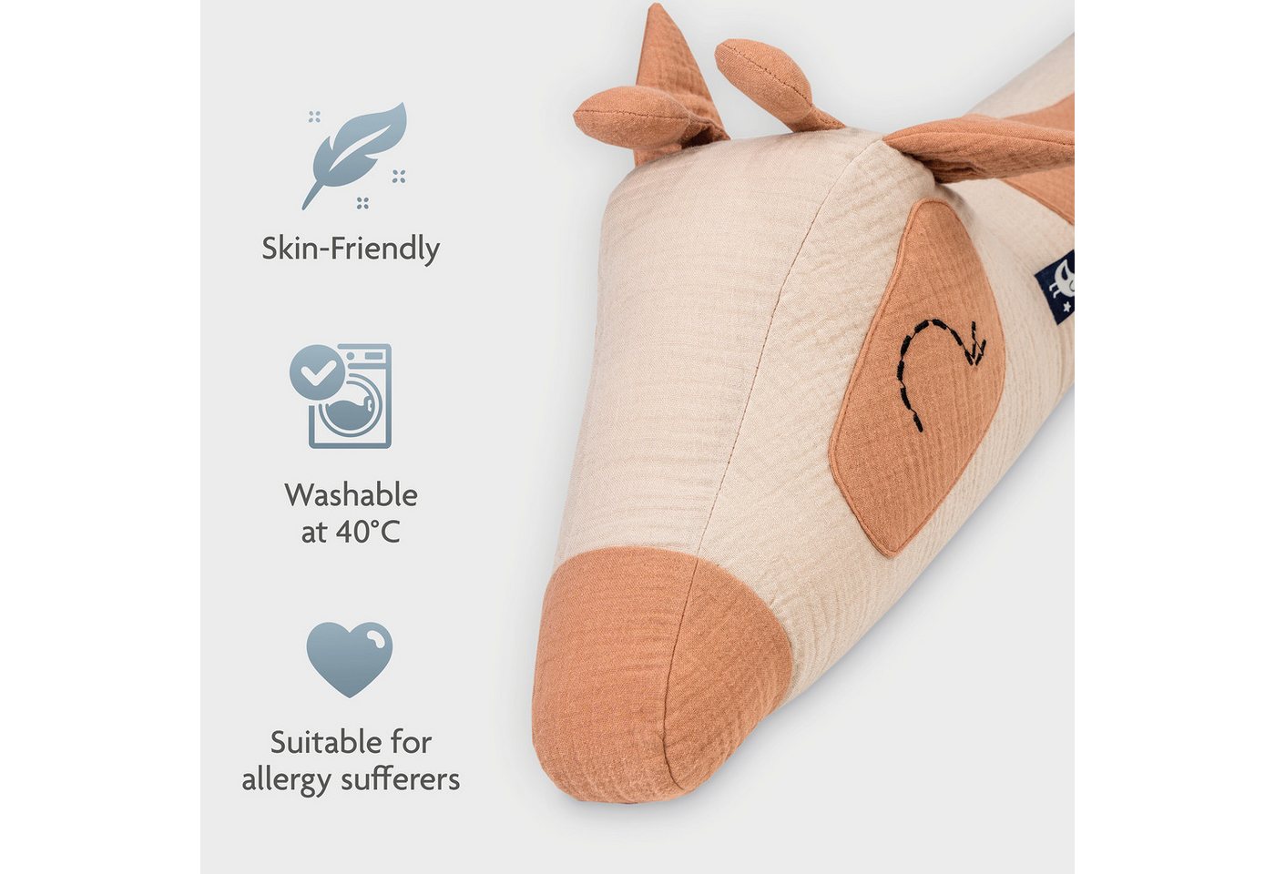 Julius Zöllner Bettrolle Sleep Buddy, liebevoll gestaltetes Tier-Design – Bild 2 von 5