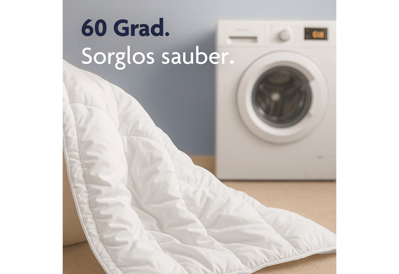 Julius Zöllner Kindersteppbett + Kopfkissen Basic, Füllung: 100% Polyester, für das ganze Jahr – Bild 4 von 5