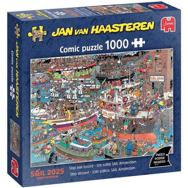 Jumbo Spiele Puzzle Jan van Haasteren, SAIL Amsterdam, 1000 Teile Puzzle, 1000 Puzzleteile