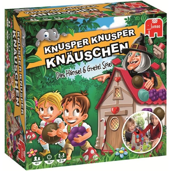 Jumbo Spiele Spiel Knusper Knusper Knäuschen, Familienspiel, JUMBO 19713 Knusper Knusper Knäuschen, Familienspiel