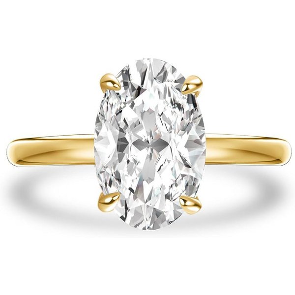 Jumpeak Diamantring 3ct VS1,lab grown diamant ring,verlobungsring,damen geschenk, 2EX Eheringe,liebes geschenk für sie,geschenk ideen für frau,14K Gold