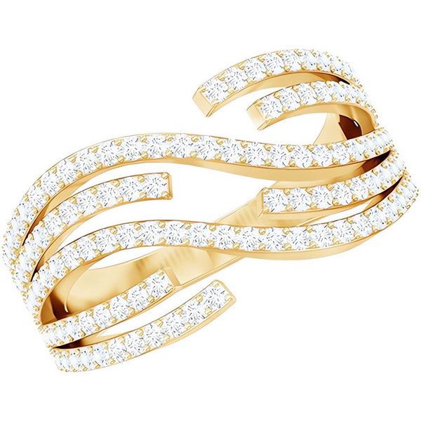 Jumpeak Diamantring Diamant Ring,Goldener Ring,Goldring Damen 585 Echtgold,Ring Frauen, Valentinstag Geschenk für Sie,Engagement Ring,Ring Weißgold Damen