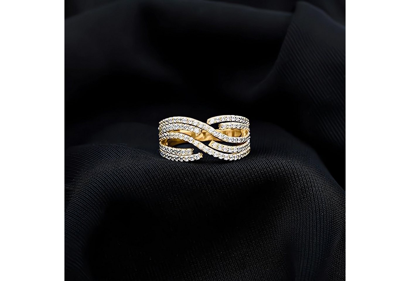 Jumpeak Diamantring Diamant Ring,Goldener Ring,Goldring Damen 585 Echtgold,Ring Frauen, Valentinstag Geschenk für Sie,Engagement Ring,Ring Weißgold Damen – Bild 2 von 5