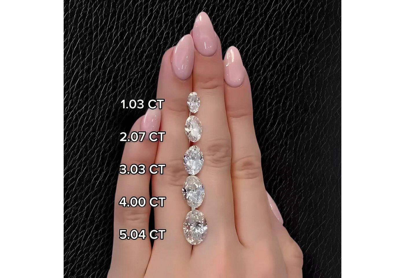 Jumpeak Diamantring Diamantring mit 1ct/2ct/3 ct, Damenring aus 585er Gold, Verlobungsring, Eheringe für Damen, Damenring aus Gold, Geburtstagsgeschenk, IGI – Bild 5 von 5