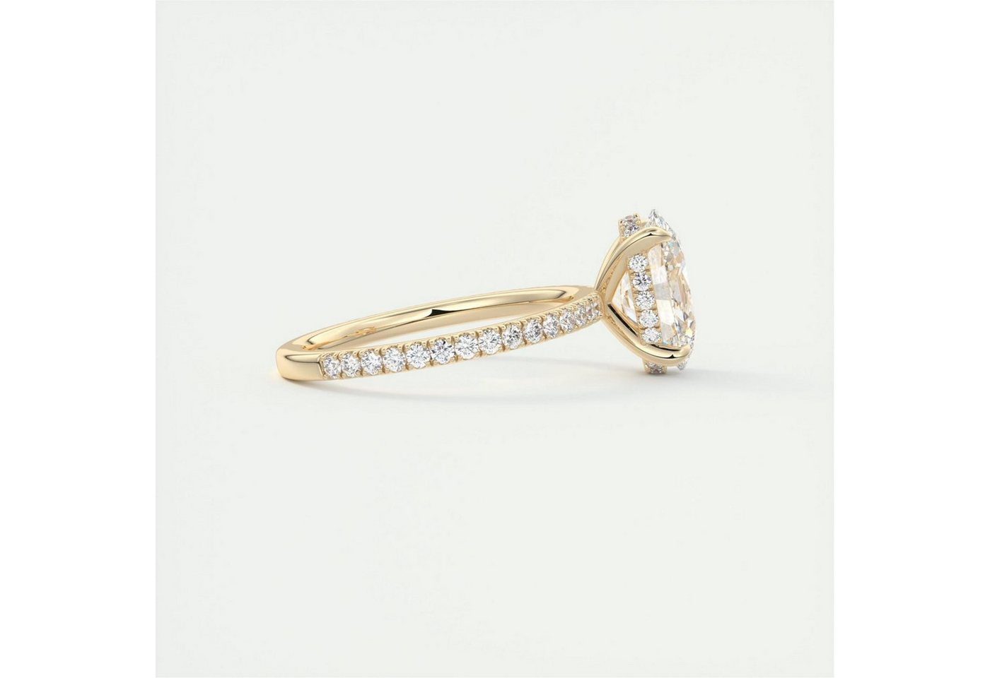 Jumpeak Diamantring Diamantring mit 1ct/2ct/3 ct, Damenring aus 585er Gold, Verlobungsring, Eheringe für Damen, Damenring aus Gold, Geburtstagsgeschenk, IGI – Bild 3 von 5