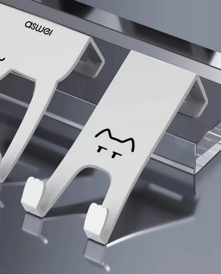 Jumpeak Türhaken Cat Pattern Silent Hook, Hinter der Tür Haken Regal, kein Loch Stanzen, Kann nach Belieben bewegt werden,Geeignet für Türbreiten von 3,5-4,6cm – Bild 4 von 5