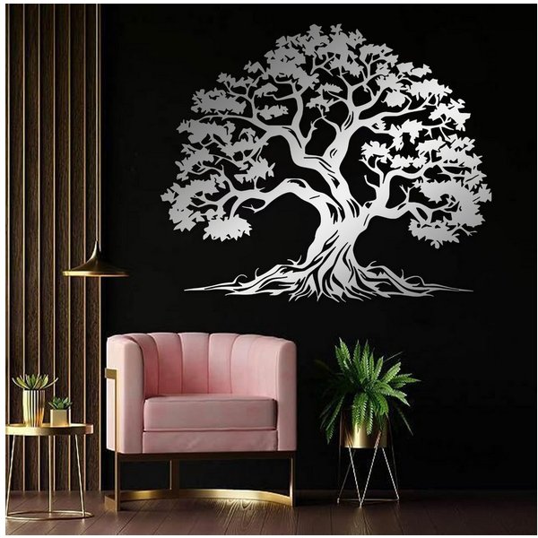 Jumpeak Wanddekoobjekt Metall Baum des Lebens Kunst Wanddekoration,Baum Wanddekoration, Natur, Hergestellt aus Metall,Vier Farben zur Auswahl,2 Größe