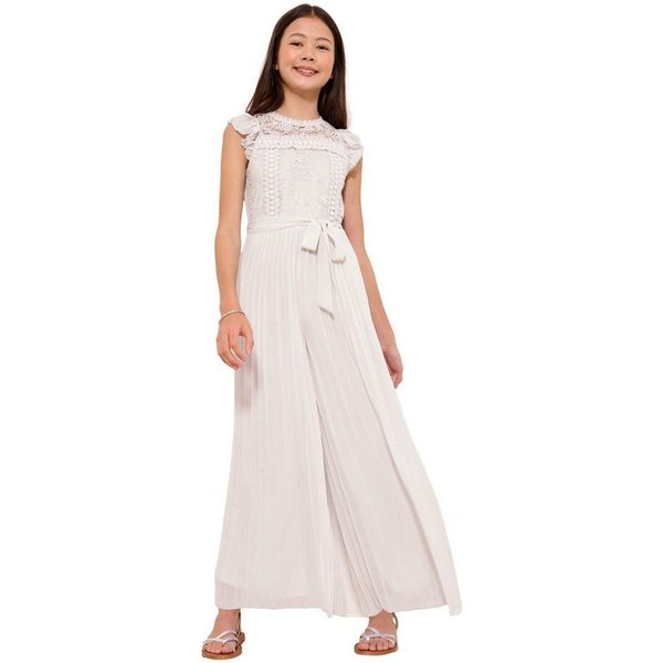 LIPSY Jumpsuit Festlicher Lipsy Jumpsuit, plissierte Spitzenfront (2-tlg)