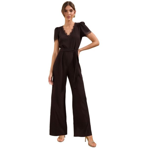Friends Like These Jumpsuit Friends Like These Kurzarm-Jumpsuit mit Spitze (1-tlg)