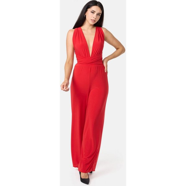 Worldclassca Jumpsuit Worldclassca Jumpsuit Backless Overall Gürtel Ärmellos UNI LEO Print Casual - Clubwear - Eleganter Jumpsuit