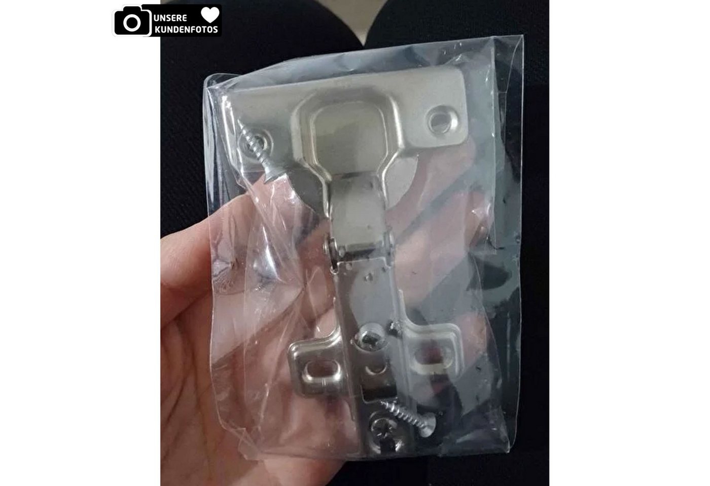 Jungengel Schrankeinsatz 2er Set Möbelscharnier Topfscharnier Schrankscharnier für Küchenmöbel (Set, 2 St), stabile Metallkonstruktion, für Schranktüren und Möb – Bild 5 von 5