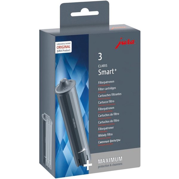 JURA Wasserfilter 24233 CLARIS Smart+, Zubehör für D4 D6 D60 E4 (EA) E6 (ab 2015) E6 (EA) E6 (EB) E60 (ab 2015) E8 (2015) E8 (2018) E8 (EA) E8 (EB) E80 ENA 4 (E