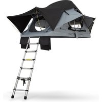 JUSKYS Autodachzelt Lago 120 x 210 cm (Schwarz / Grau)